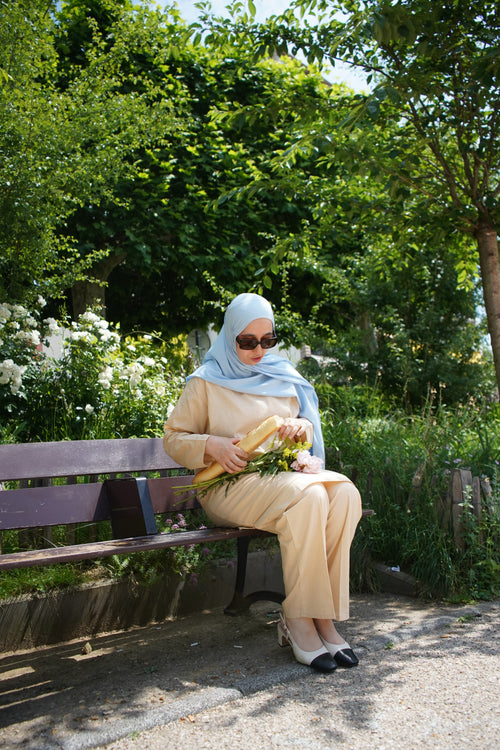 Ensemble oversize beige