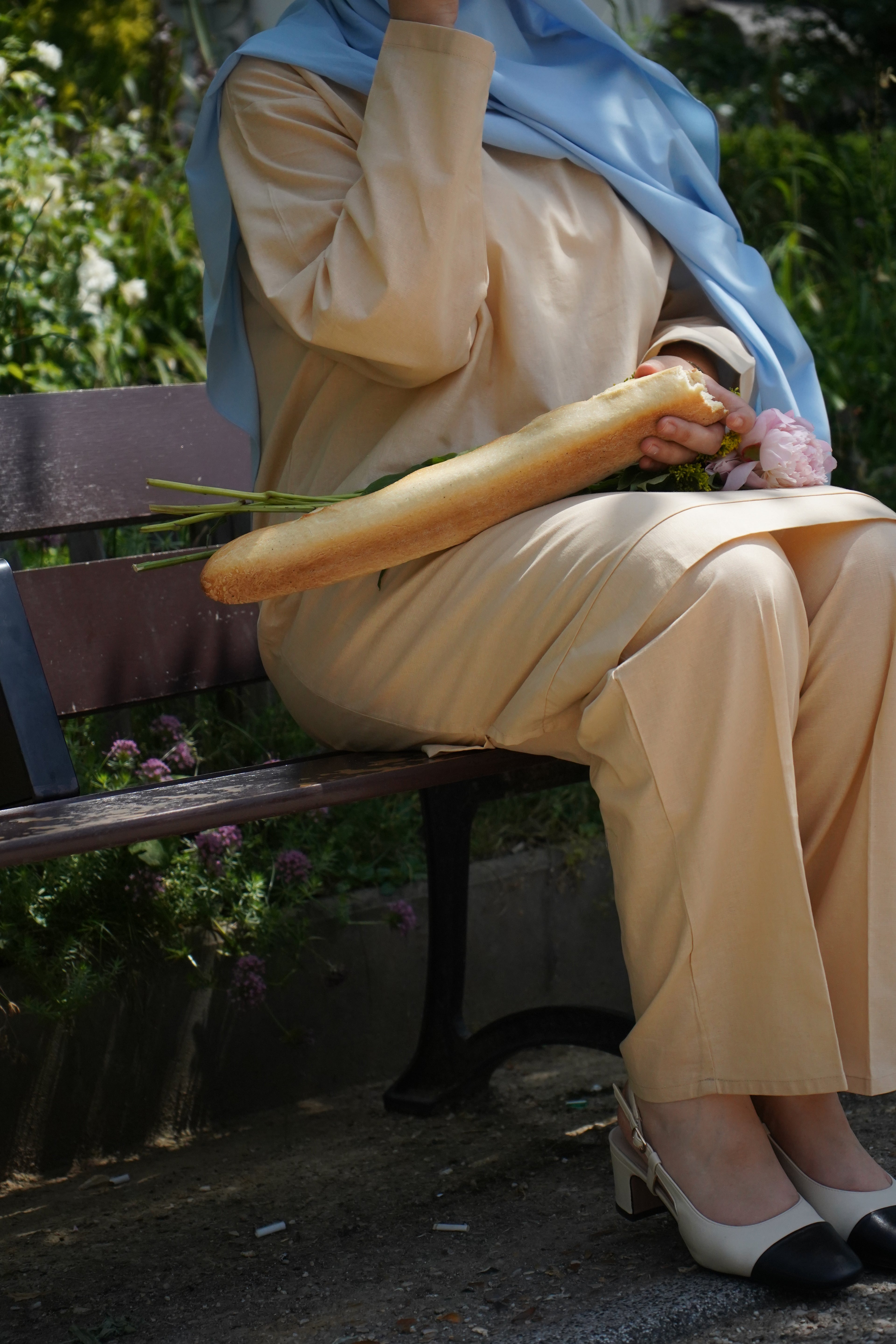 Ensemble oversize beige