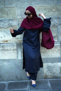 Ensemble Satiné bleu marine